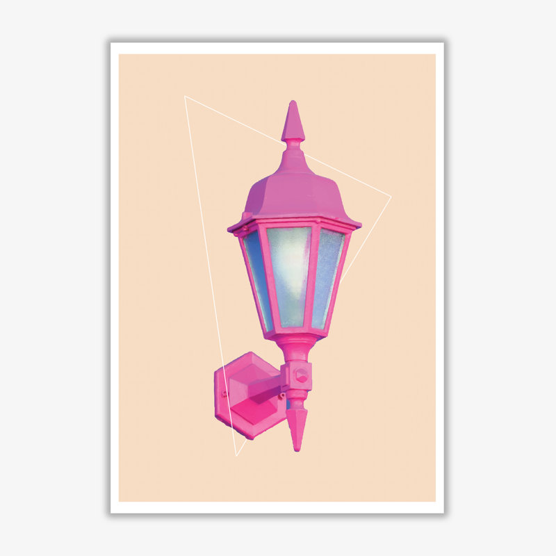 Geo Lamp - Print, 30 cm H x 21 cm W x 1 cm D, No Frame