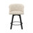 Swivel Counter Stool With Upholstered Seat And Metal Frame,Set Of 6-590725332