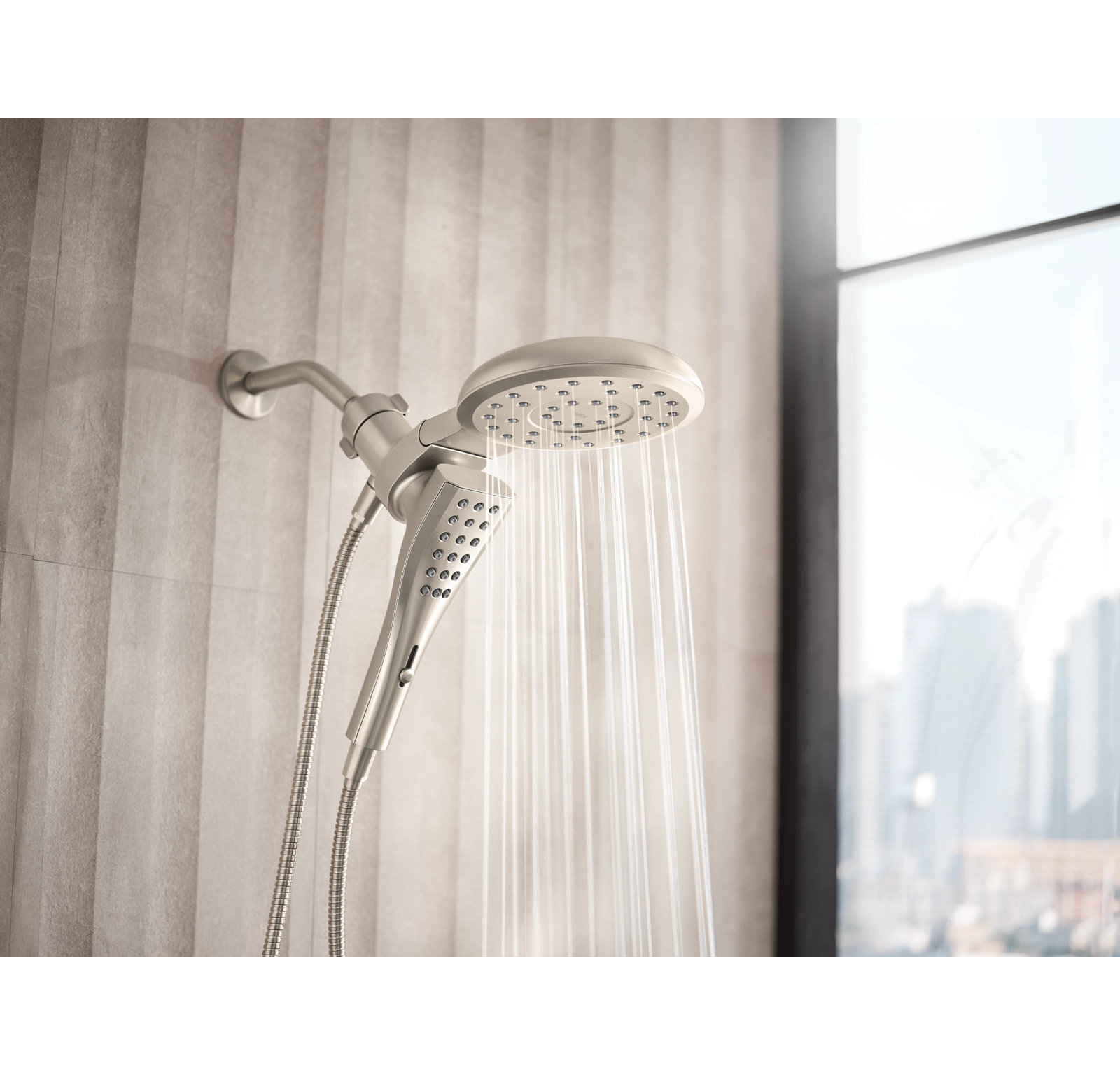 Verso 7" Eight-Function Hand Shower, Brushed Nickel, 2.5 GPM