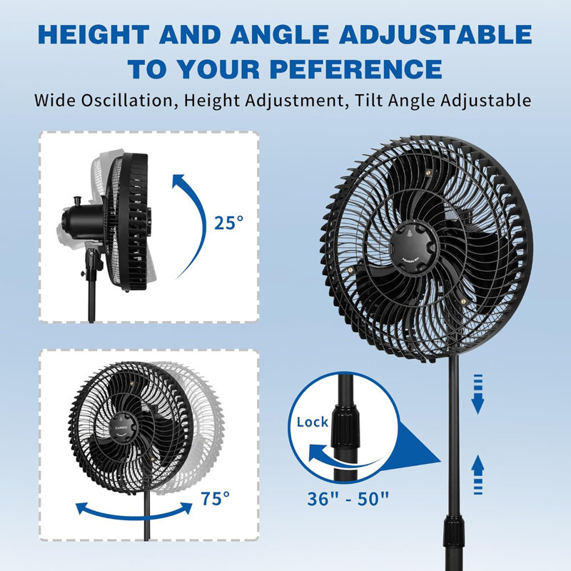 Ventilateur de brume d'extérieur 16 po. 16 po.