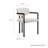 Elio Barrel Fabric And Metal Dining Chair-109758054
