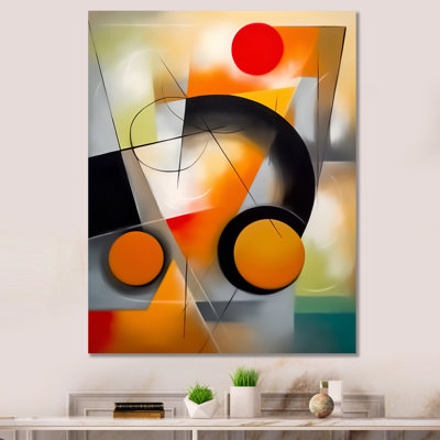 «Korbin Abstract Shapes And Line», reproduction d'art sur toile III