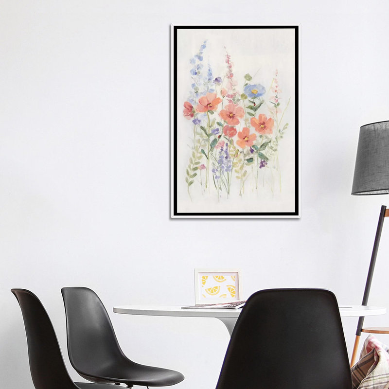 «Sweet Summer Picks I» par Sally Swatland - reproduction d'art, Pas de tapis, H 40 po x l 26 po x P 1,5 po, White Framed
