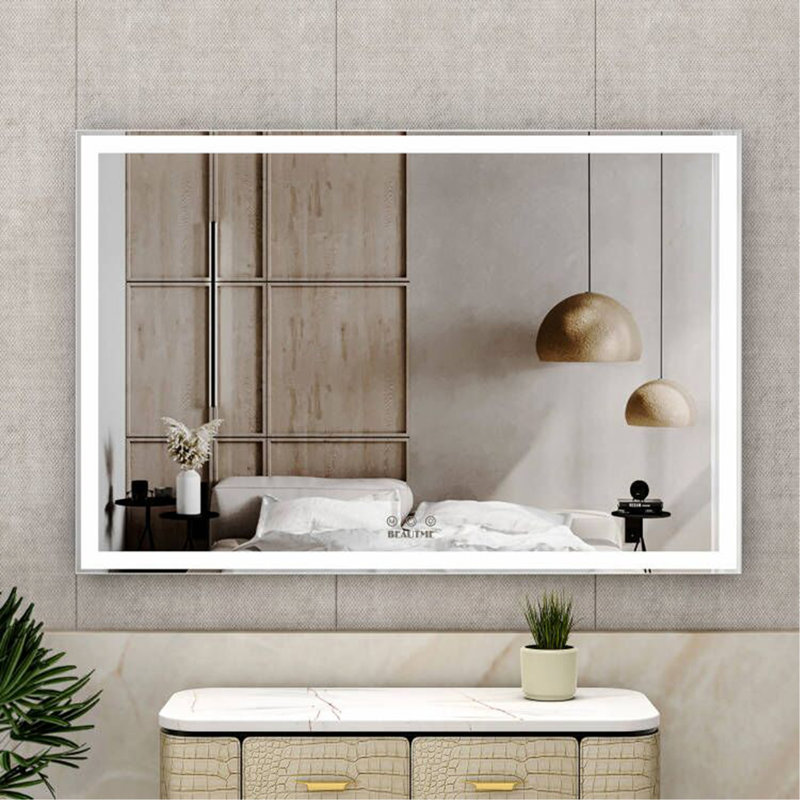 Miroir mural de salle de bain surdimensionné 60X40 pouces