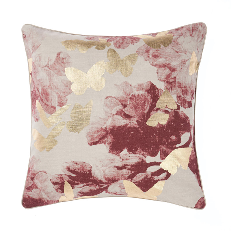 Floriane Floral Square Cushion, 100% Hollowfibre