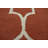 Trellis Handmade Tufted Wool Area Rug in Rusty Red