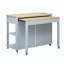 Kitchen Island With Extendable Dining Table-263328819