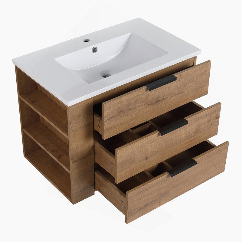 Meuble-lavabo de 30 po avec comptoir (G-CVB01430LIMO-GRB3020MOWH)