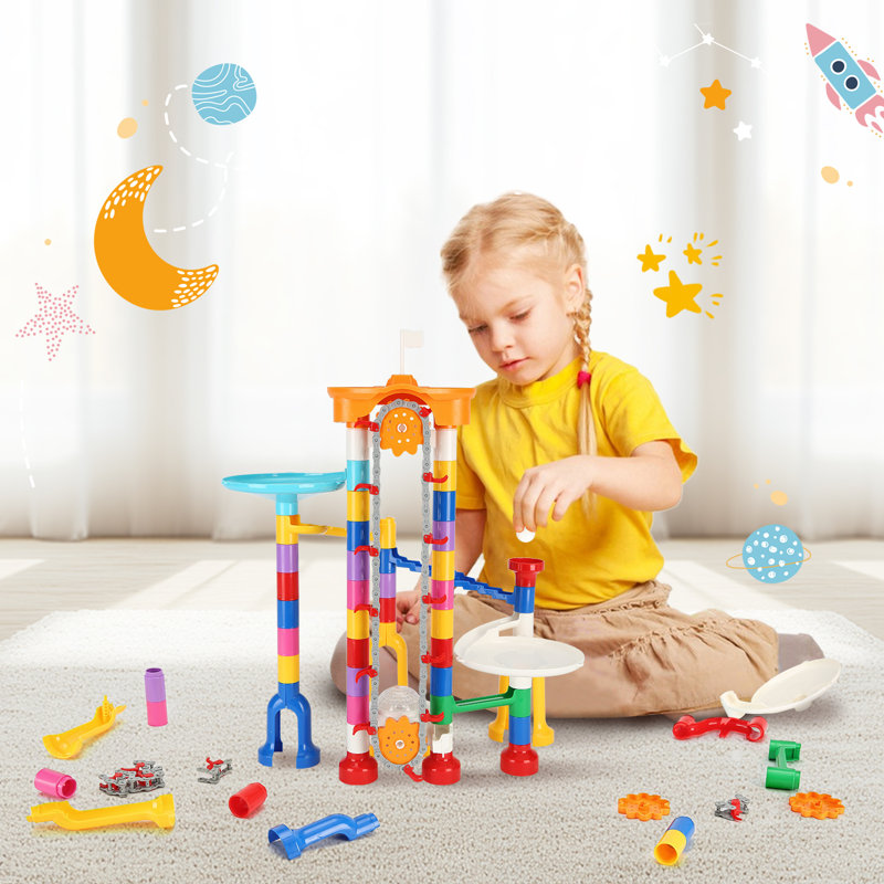 Marble Run Set 230 PCS avec jeu de labyrinthe éducatif pour enfants