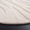 Tapis de couleur unie en coton touffeté à la main fantaisie ivoire