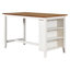 Ensemble de 5 tables de bar en bois à hauteur de comptoir avec 4 chaises, gris-99821606-99821607