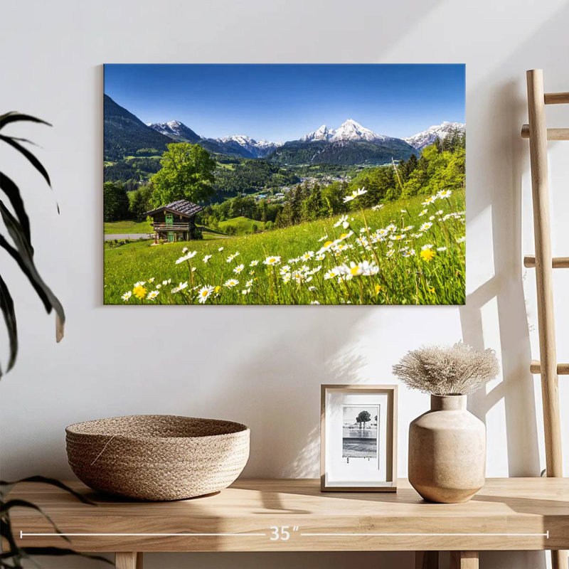 Alpes bavaroises idylliques, 16" H x 24" W