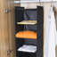6 Tier Shelf Hanging Closet Organizer, Closet Hanging Shelf With 2 Sturdy Hooks For Storage,2 Pack, Foldable-346928365-346928361