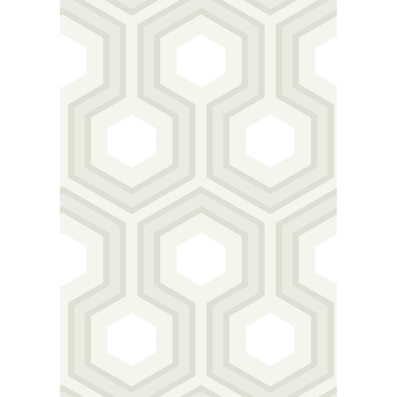 Hicks Grand Geometric Wallpaper Roll, White