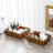 2 Piece Wooden Storage Basket Bin Box