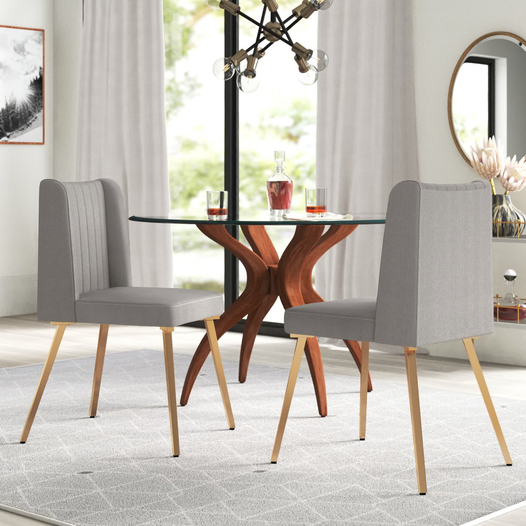 Simmerman 19.55'' H Upholstered Side Chair (Set of 2) Mercury Row® Upholstery