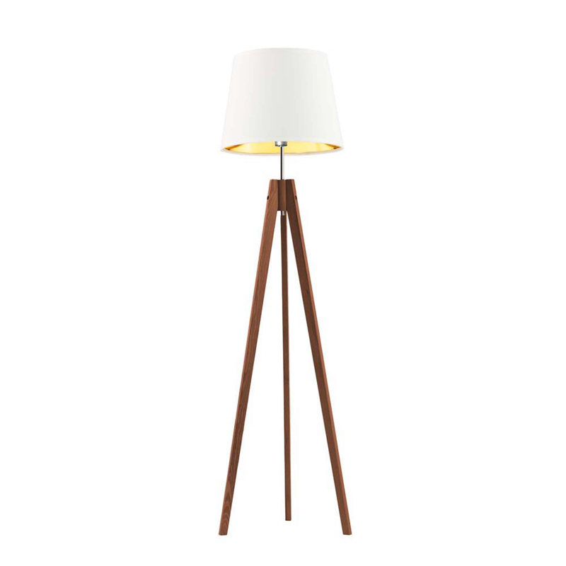 Bert 149cm Tripod Floor Lamp, White, Brown