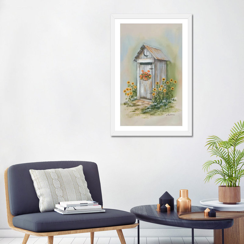 « Oh Deer Winter is here » par Orara studio-impression d’art textuel, H 32 po x l 24 po x P 1 po, Papier encadré blanc, Blanc