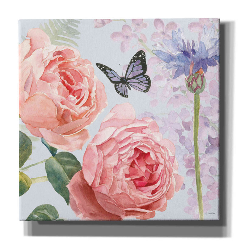 Red Barrel Studio® «Boho Bouquet II Blue» par James Wiens, H 26 po x l 26 po x P 1,5 po