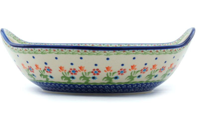 Spring Flowers Stoneware Serving Bowl