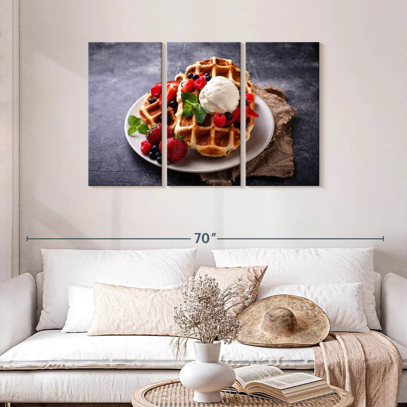 Yarlin Berry Belgian Waffles, 28" H x 45" W