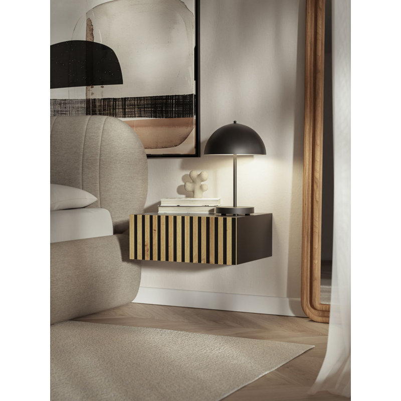 50cm W Manufactured Wood Bedside Table