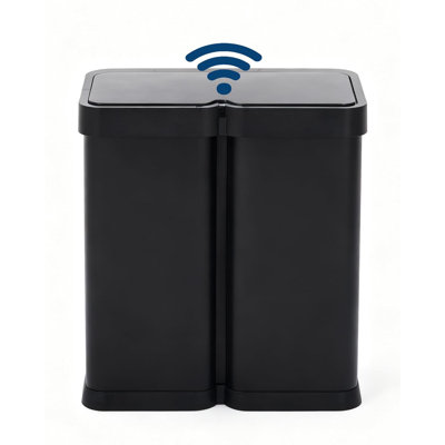 16Gal Motion Sensor Trash Can 30L Dual Compartment