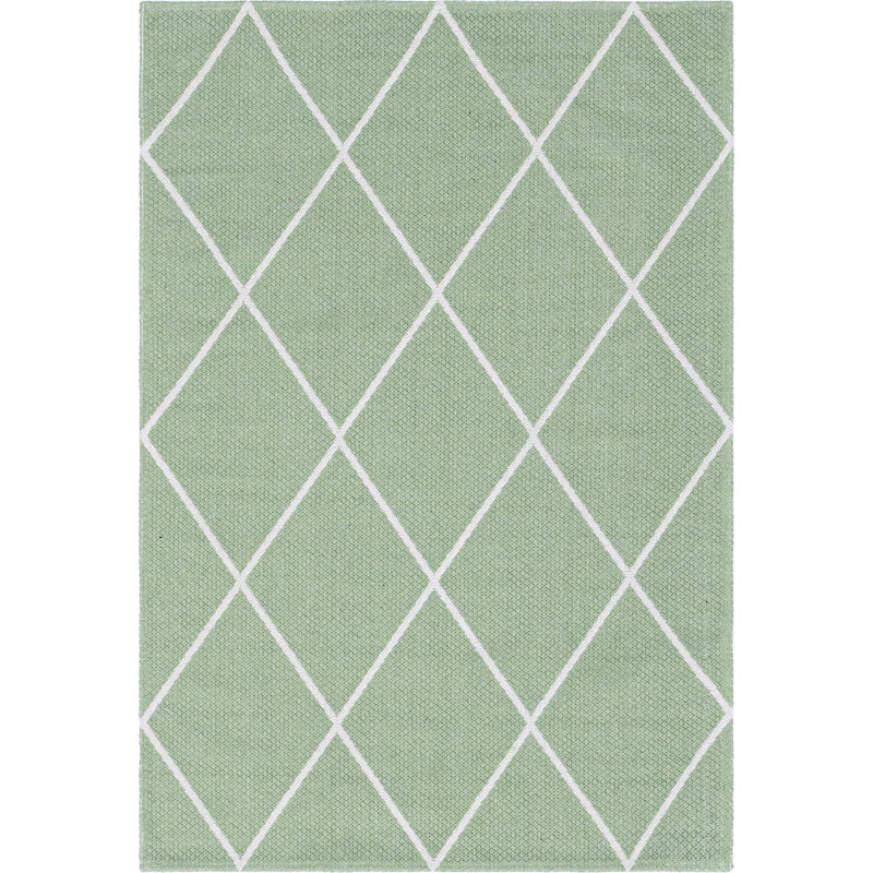 California Cotton Abstract Indoor Rug, Rectangle 4'2" x 6'