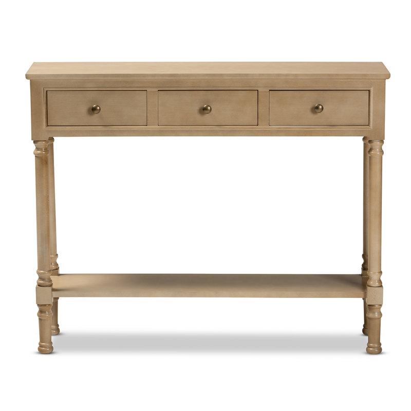 100cm Console Table, Oak Brown