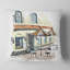 Coussin de café aquarelle paint street-31481682-31481686