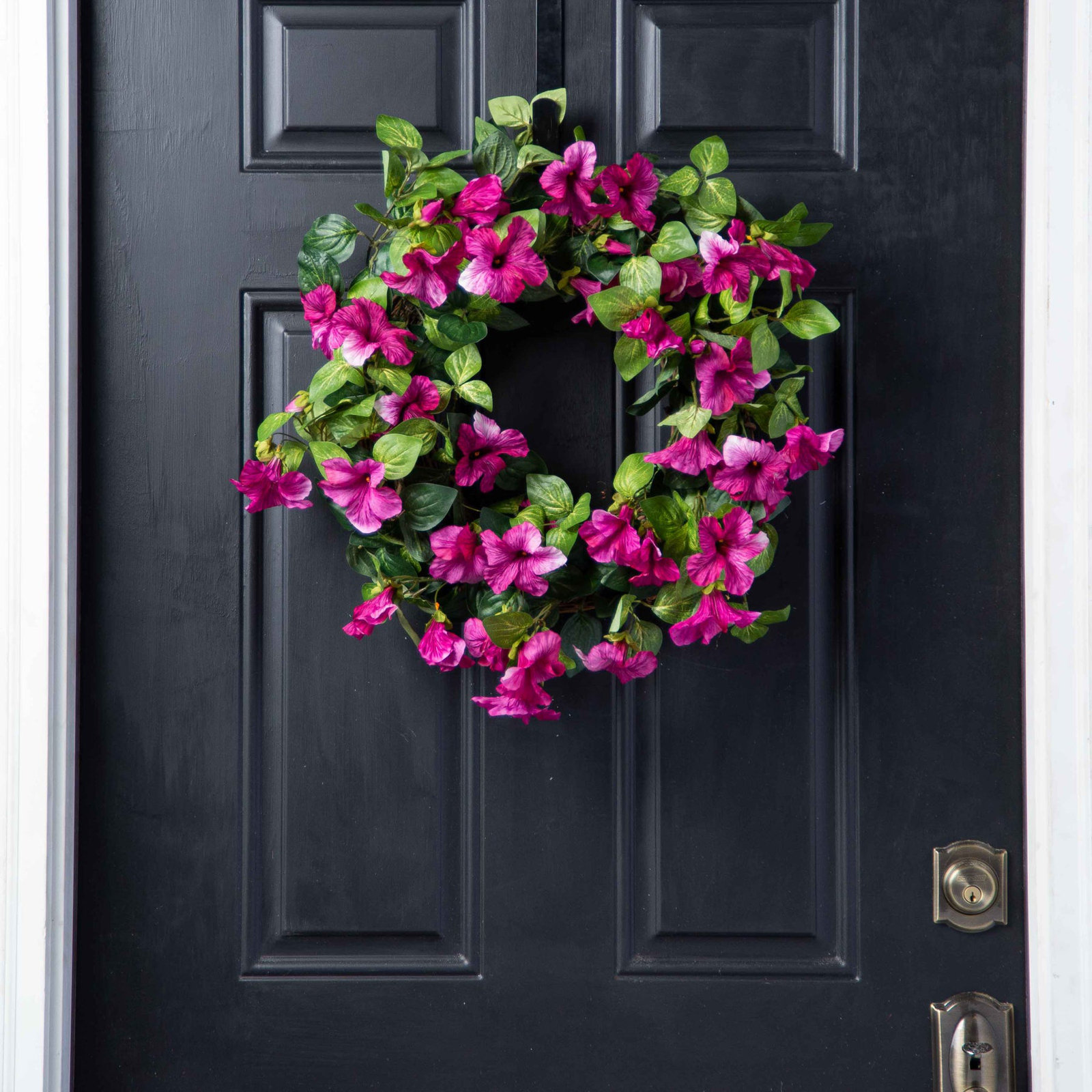 Mother's Day Handcrafted Silk Wreath, 22" H x 22" W x 6" D