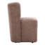Chaise d'appoint avec roulettes taupe et brun