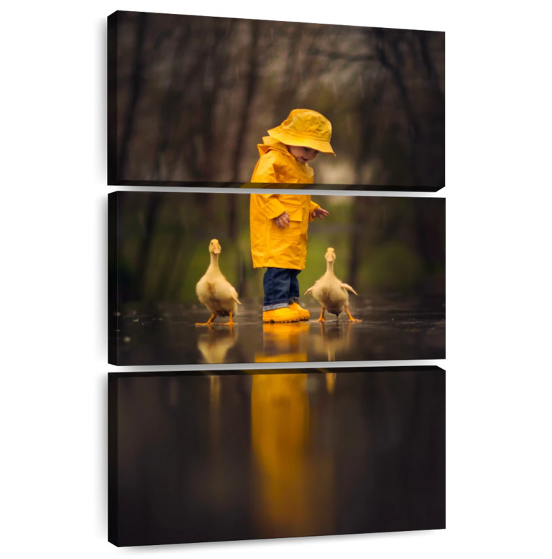 Brampt Boy With Ducks, 45" H x 28" W