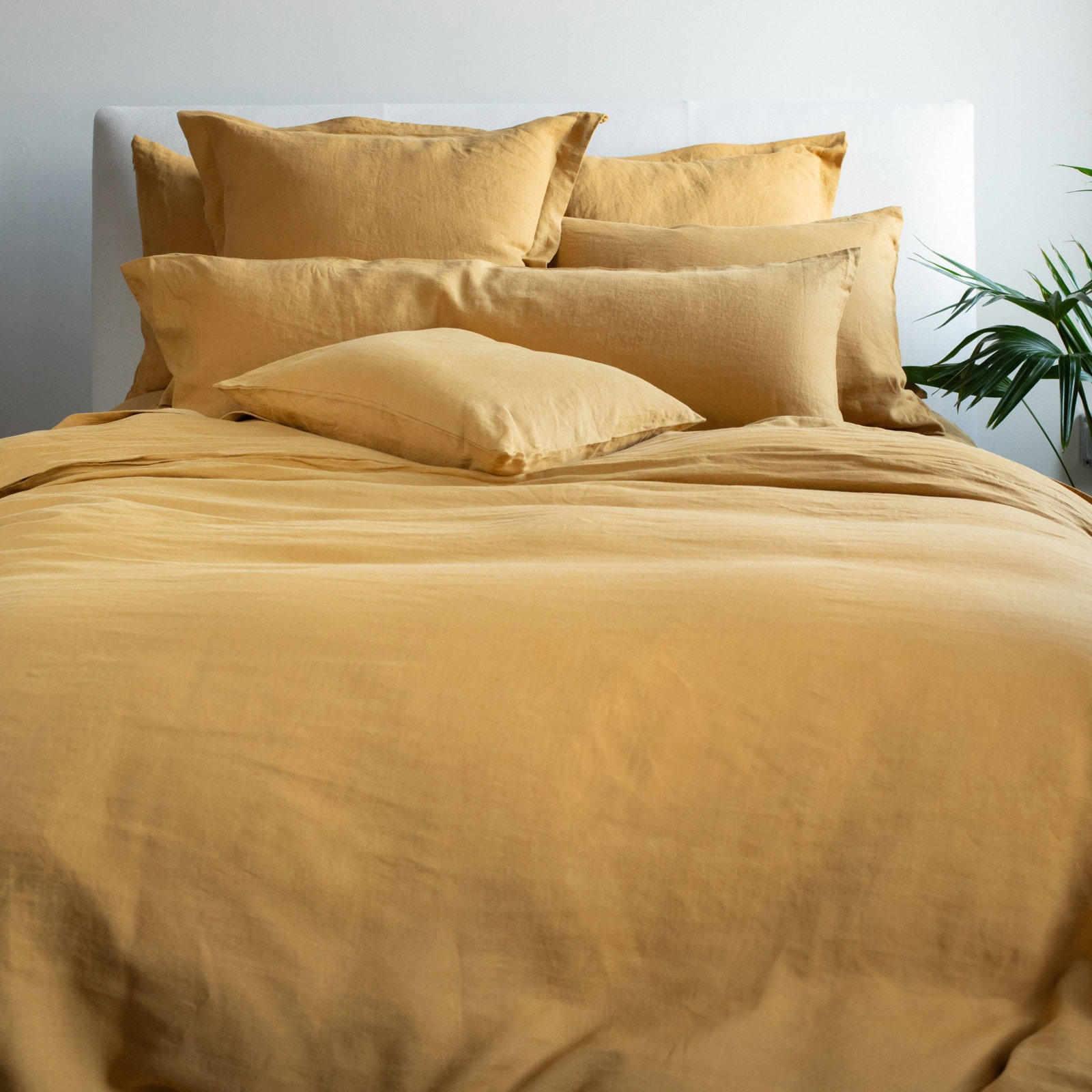 26" x 26" Linen Throw Pillow, Honey