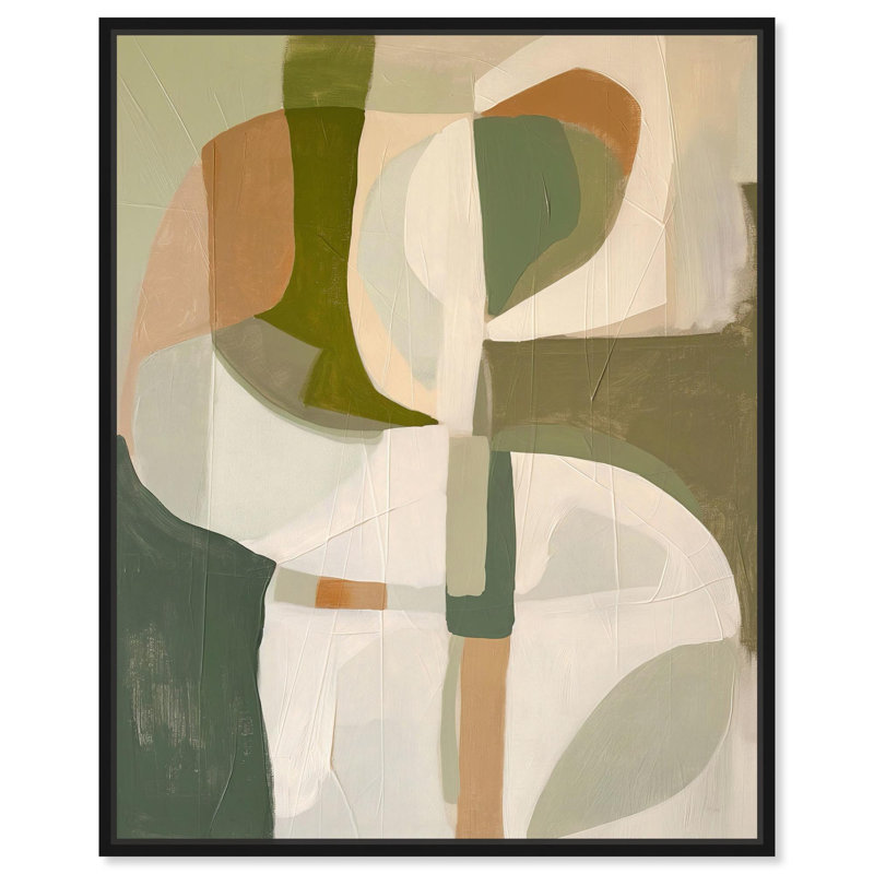 Toile «Hazy Shape» par Art Remedy, H 46 po x l 37 po, Cadre flottant noir