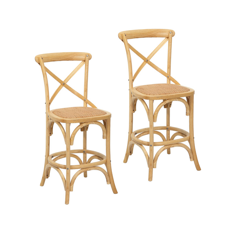 Tabouret Lisa, Tabouret de comptoir (siège d'une hauteur de 24,4, Nature