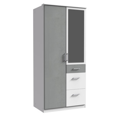 Inesis 2 Door Manufactured Wood Wardrobe