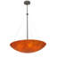 Luminaire suspendu inversé 30 po en argent sterling Cypola