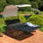 Chatteris Rust-Resistant Steel Outdoor Double Rocking Chaise Lounge with Canopy Shade