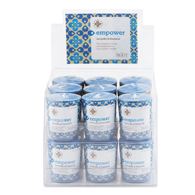 Bougie votive Seeking Balance Empower Lavandin and Patchouli