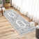 Machine Washable Rug Low Pile Rug Bohemian Tribal Bedroom Rug Stain Resistant Ultra-Thin Non-Slip Distressed Carpet for Living Room