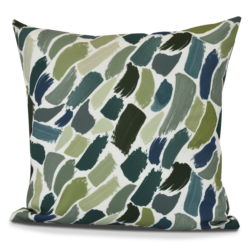 Housse de coussin d'extérieur carrée Goals, Gourds and Gatherings, H 20 po x l 20 po, Vert