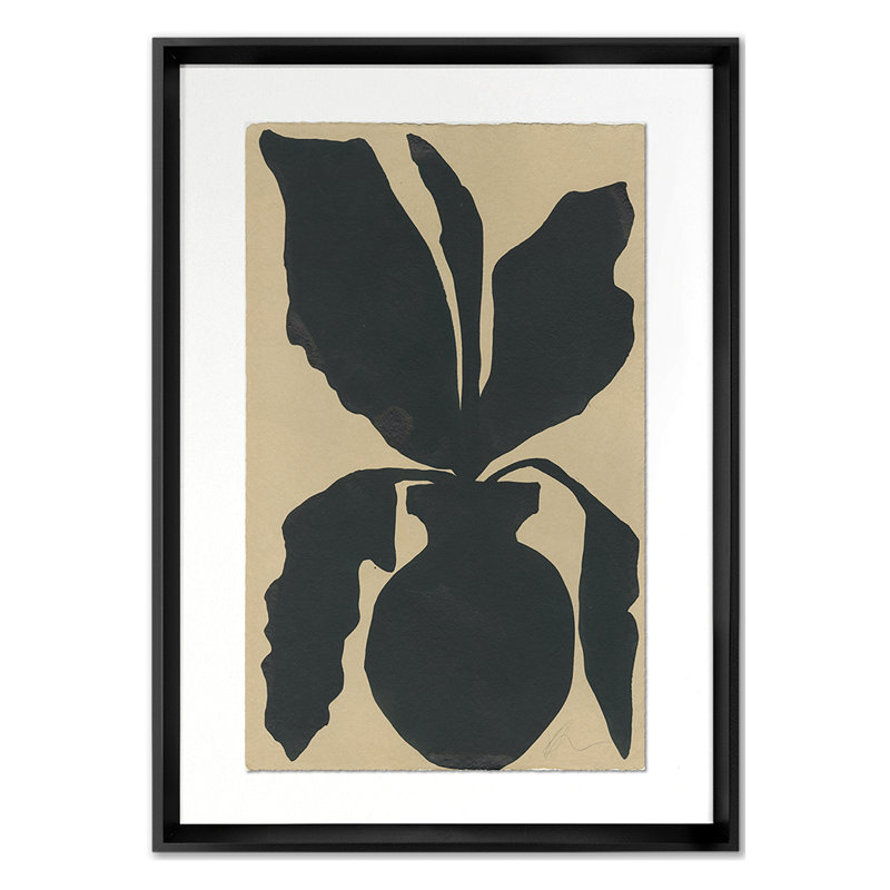 Black And Tan Plant Print by Roebuck, Kate, 26'' H x 18'' W