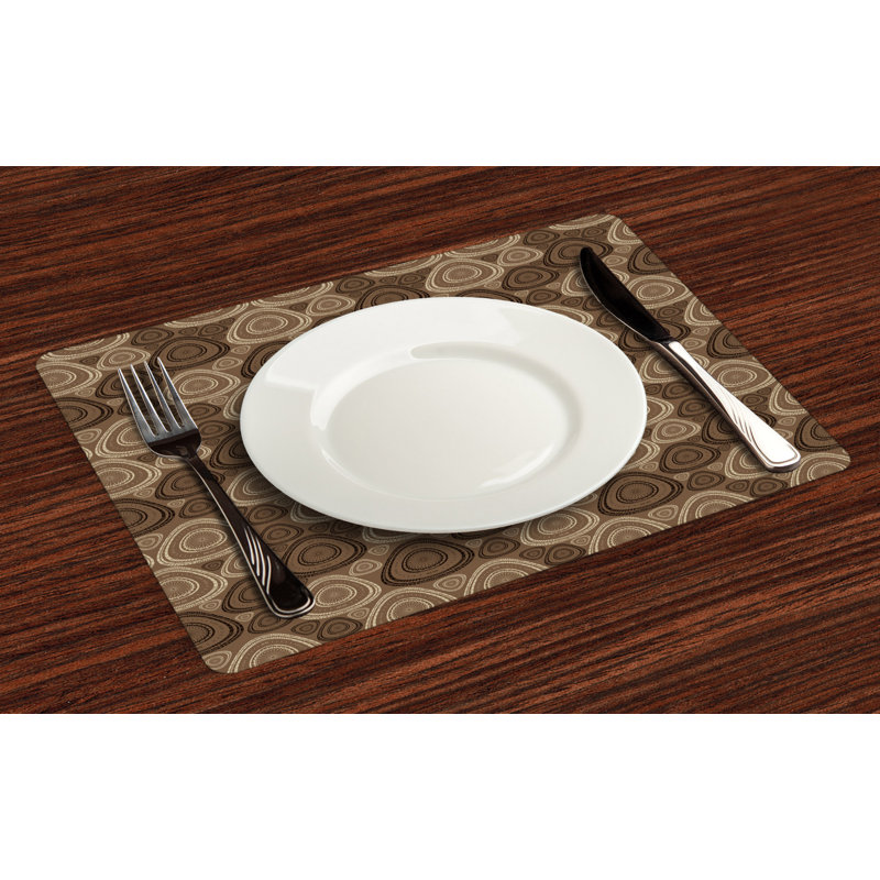 Polyester Abstract Rectangle Placemat