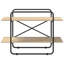 100 cm W Galvanised Steel Bookcase-316661344-316661345