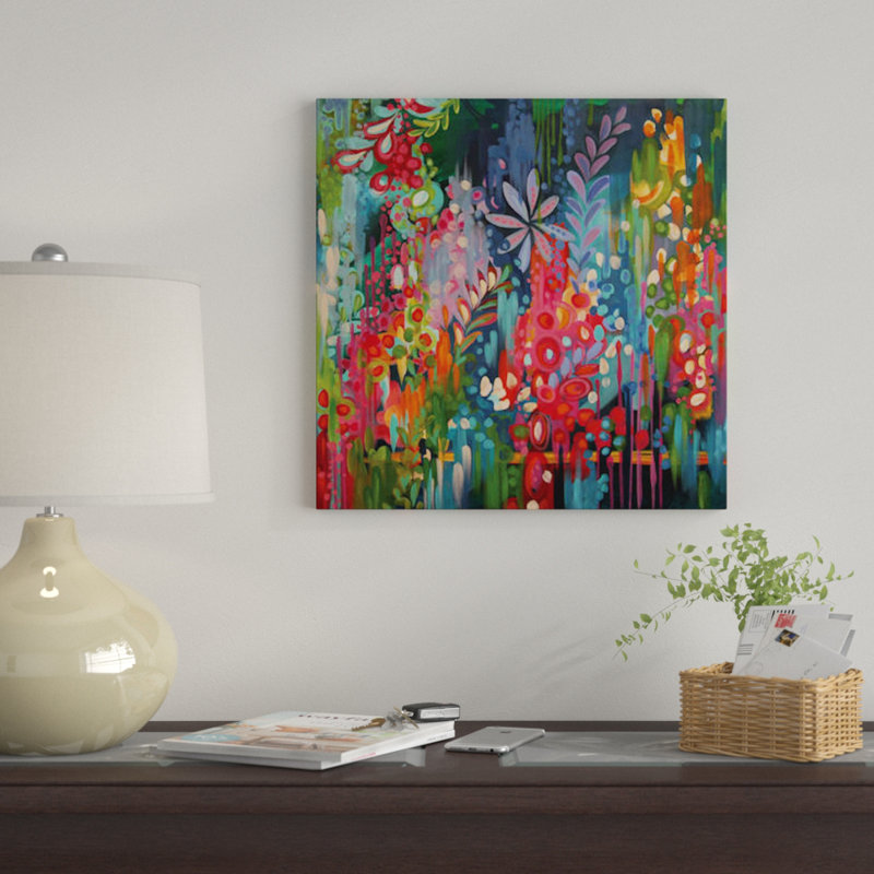 « luxueux » par stéphanie corfee, impression sur toile, H 37 po x l 37 po x P 1,5 po, Toile avec cadre flottant noir