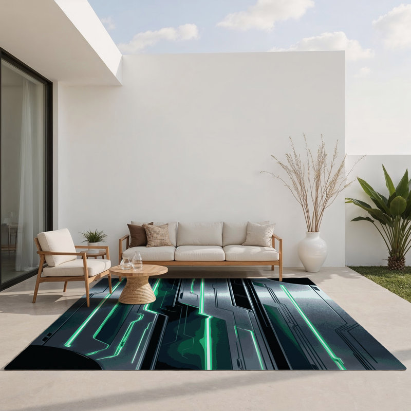 Tapis intérieur et extérieur Intergalactic Drift, Rectangle 1 pi 6 po x 2 pi 6 po