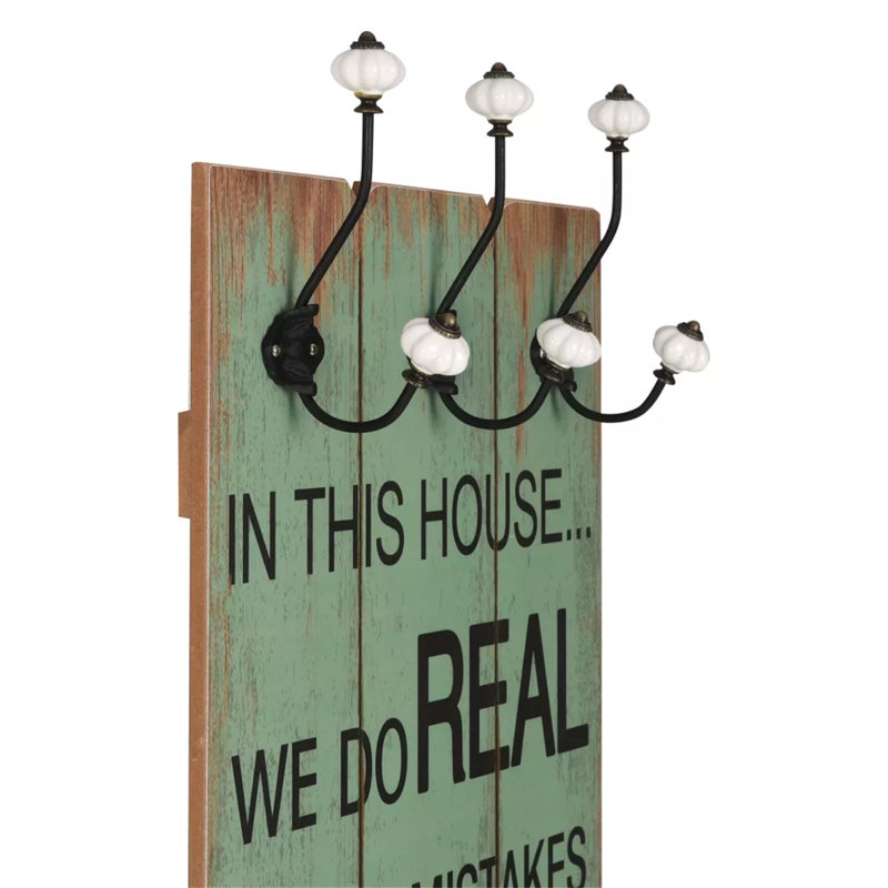 Naylor Wall 6 - Hook Wall Mounted Coat Rack