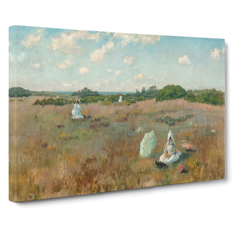 Gathering Autumn Flowers by William Merritt Chase - Wrapped Canvas Painting, 50cm H x 76cm W x 3cm D