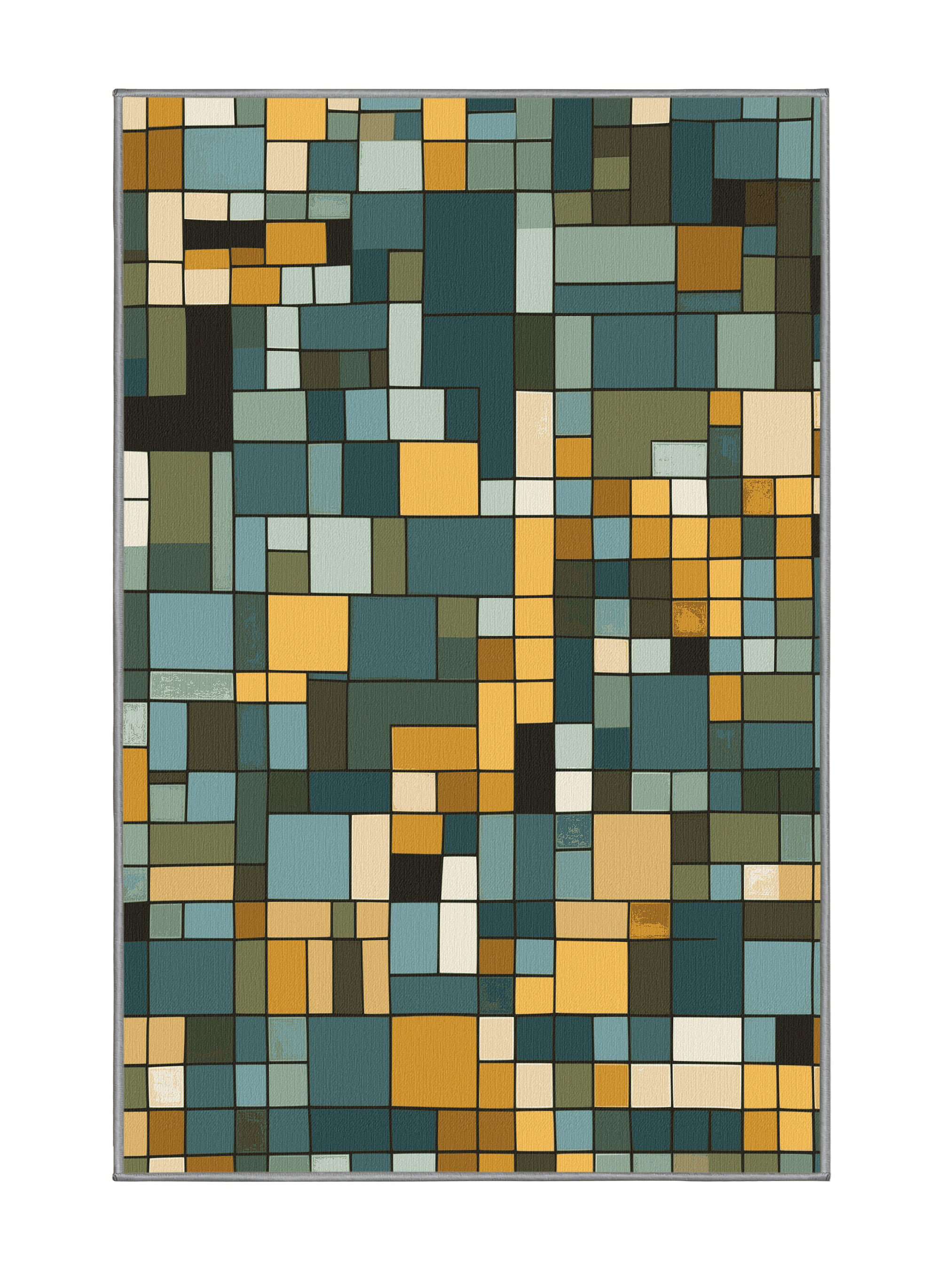 Ebern Designs Colored Patchwork Rug | Wayfair